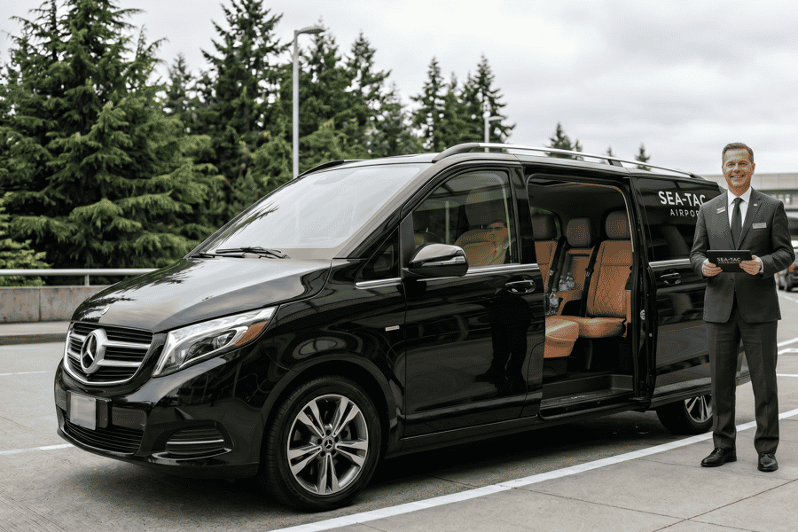 Seattle: Privater Transfer zwischen Flughafen SEA & Stadtzentrum. Foto: GetYourGuide Seattle: Privater Transfer zwischen Flughafen SEA & Stadtzentrum. Foto: GetYourGuide