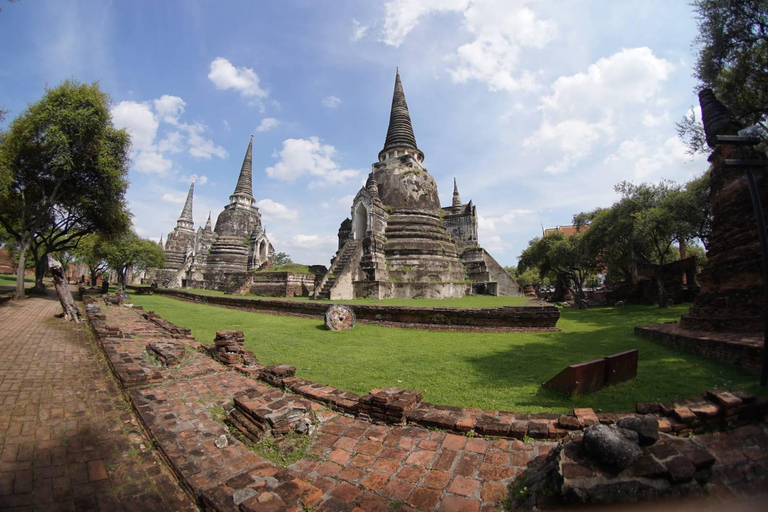 Da Bangkok: Tour pomeridiano della serenità e giro in barca di Ayutthaya2 Giorni 1 Notte