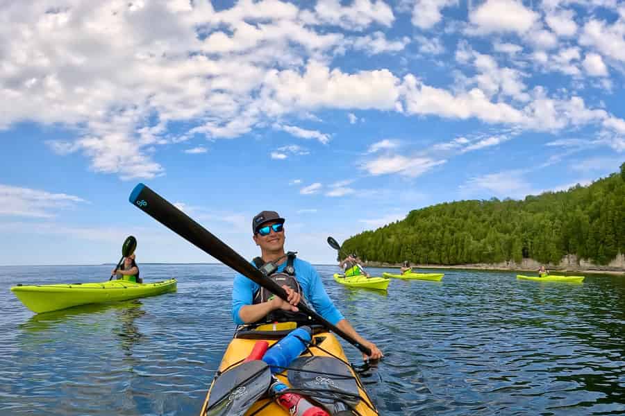 Door County: Deaths Door Kajak-Tour mit Guide. Foto: GetYourGuide