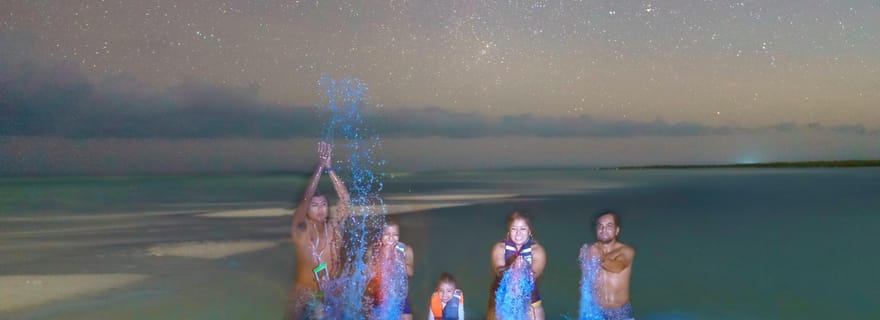 Holbox : Bioluminescence en kayak et observation sidérale.