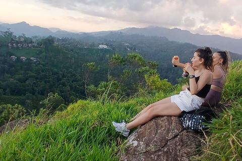 ELLA Lipton Seat Tea Test & Pluck 9Arch, Waterfalls, & Food Lipton's Seat, Little Adam Peak, 9 Arch, Ravana Waterfalls