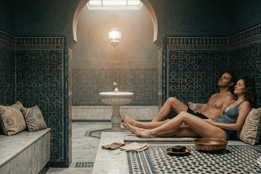 Marrakesch: Traditionelle Hammam-Massage (3 Stunden) & Transfer zum Hotel. Foto: GetYourGuide Marrakesch: Traditionelle Hammam-Massage (3 Stunden) & Transfer zum Hotel. Foto: GetYourGuide