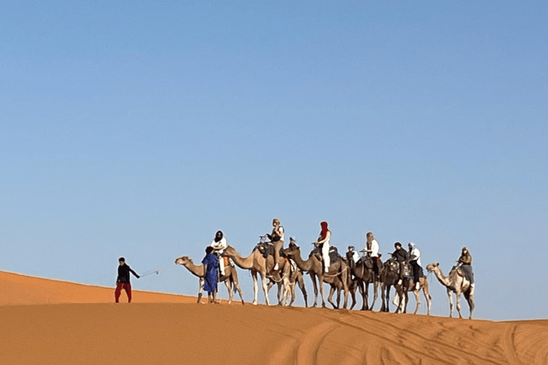From Marrakech: 4-Day Camel Ride & Sahara Camp Experience From Marrakech : 4 days desert group tour (luxury camp)