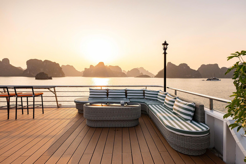 Hanói: Viagem de 1 dia à Baía de Ha Long - Cruzeiro de luxo AmethystCruzeiro de dia inteiro na Baía de Halong com Ametista (todos os destinos)