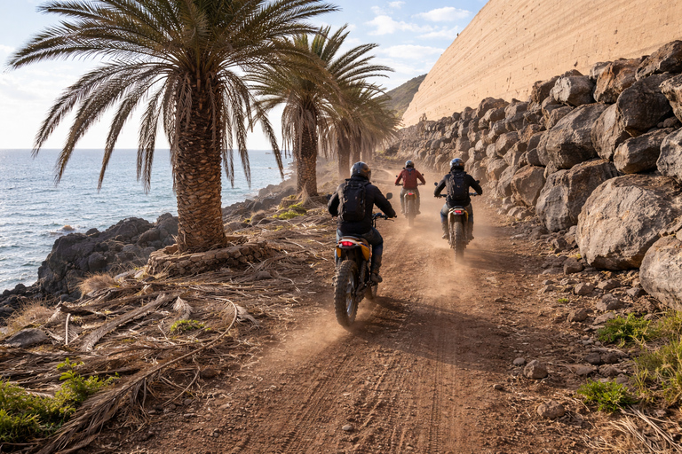 Tenerife: Ocean View Electric Dirt Bike Coastal Adventure 20 min Talaria EBike Test Drive on dirt track