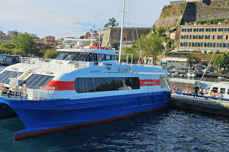 Corfu: Paxos and Antipaxos Cruise with Highspeed Catamaran From Benitses Port to Gaios Village (with transfer)