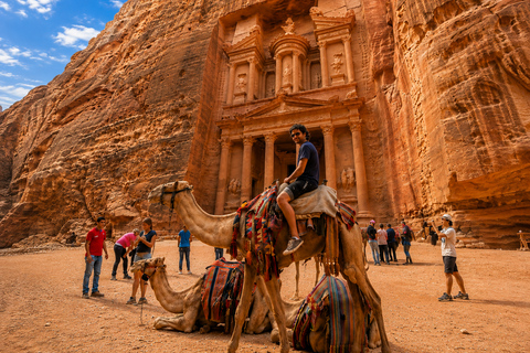 From Amman: Petra, Pink Salt Lake, & Dead Sea Day Trip Transportation Only Tour