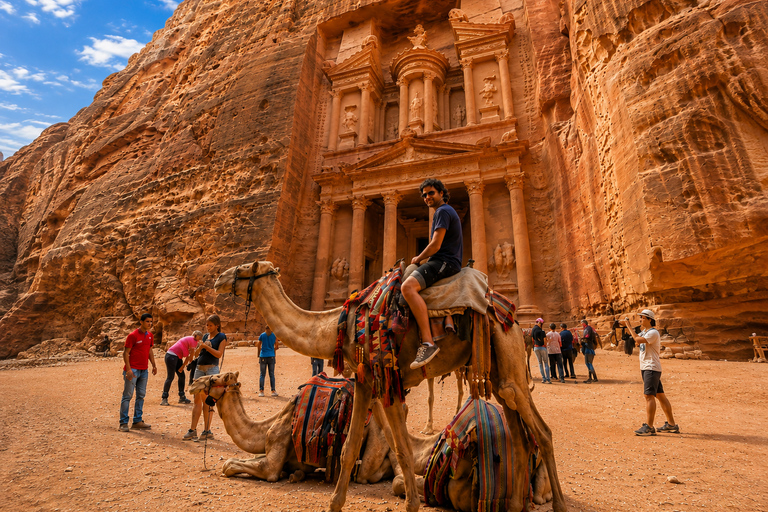 From Amman: Petra, Pink Salt Lake, & Dead Sea Day Trip Transportation Only Tour
