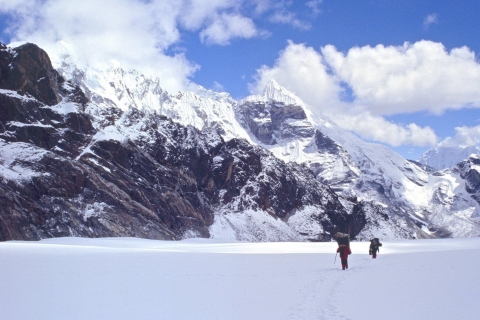 Drie hoge passen Everest Trek
