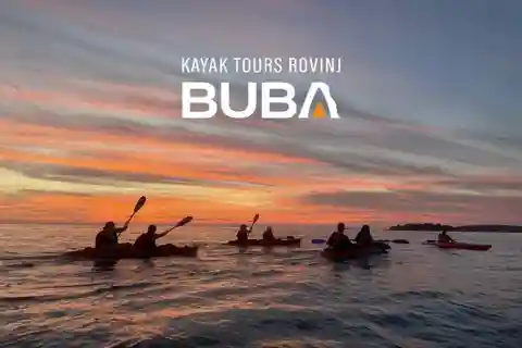 Rovinj: BUBA SUNSET KAYAK, snorkeling&driknks incuded
