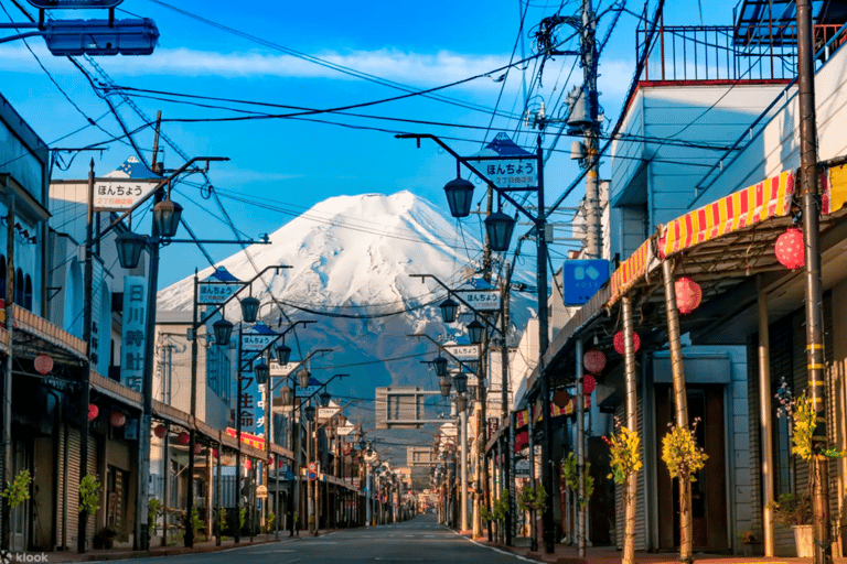 Jednodniowa wycieczka na górę Fuji: Oshino Hakkai, jezioro Kawaguchi z TokioMiejsce odbioru: stacja JR Tokyo, 8:00 rano