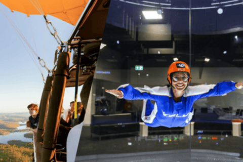 Gold Coast: Hot Air Balloon Flight & IFLY Experience
