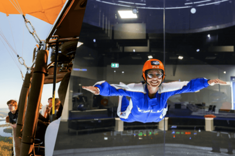 Gold Coast: Hot Air Balloon Flight & IFLY Experience