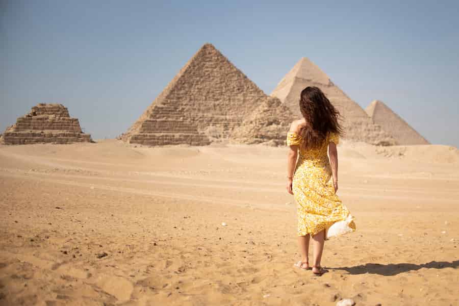 Von Kairo: Halbtagestour zu den Pyramiden von Gizeh und der Sphinx. Foto: GetYourGuide Von Kairo: Halbtagestour zu den Pyramiden von Gizeh und der Sphinx. Foto: GetYourGuide
