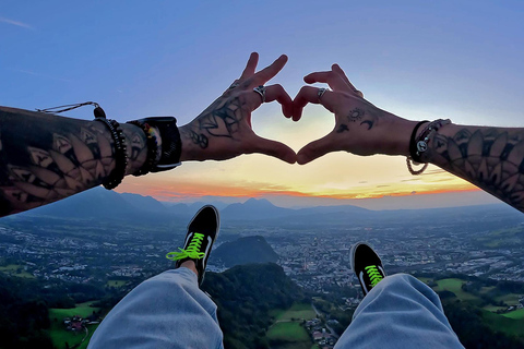 Tandem Paragliding in Salzburg from Gaisberg Mountain
