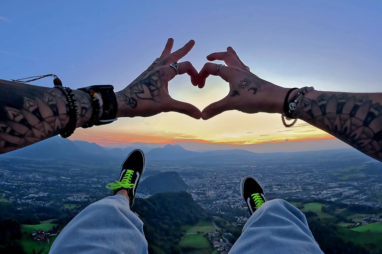 Tandem Paragliding in Salzburg from Gaisberg Mountain