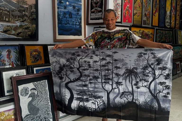 Cykla till Plaosan-templet, lokal industri och batikkonsttur