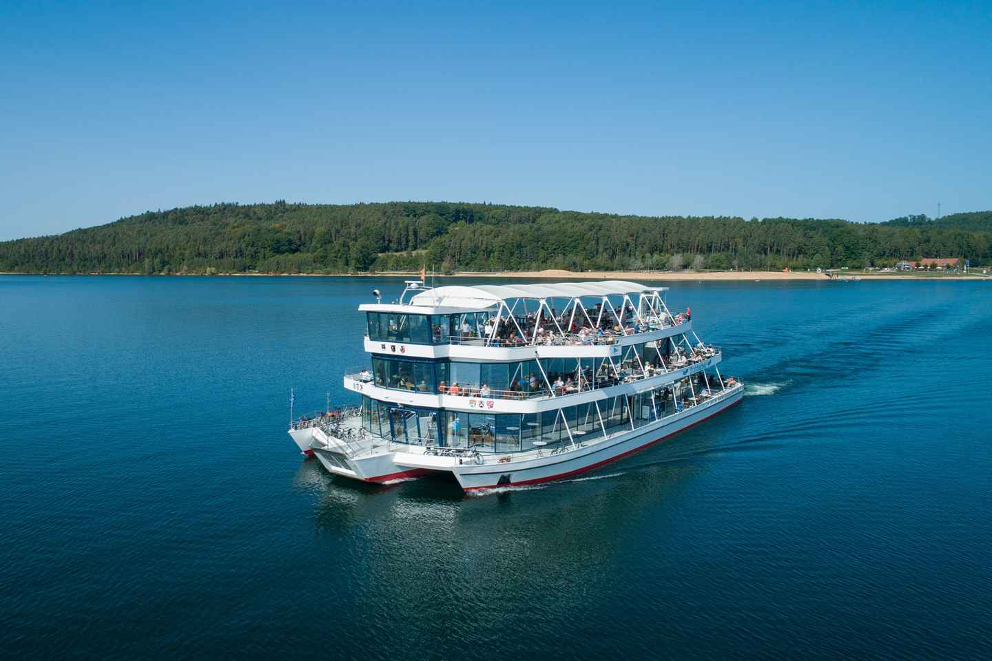 Lake Brombach: Mini cruise with breakfast on the sun deck