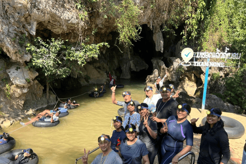 Vang Vieng: Water Cave Tubing & Nam Song River Kayaking Tour