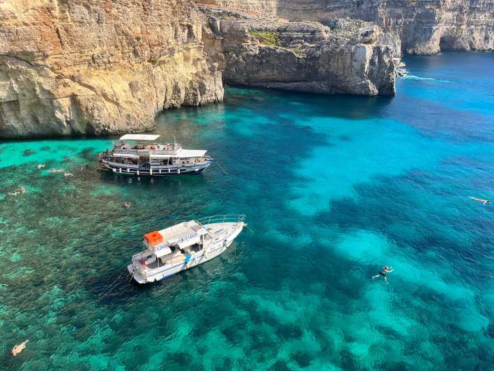 Malta: Rundt om Comino, Blå Lagune, Krystallagune og huler