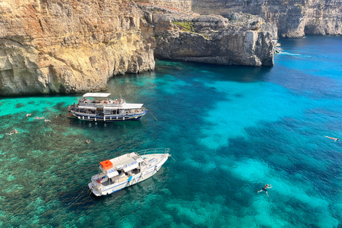 Malta: Comino, Gozo, Blue &amp; Crystal Lagoon, and Caves CruiseComino, Gozo, Blue &amp; Crystal Lagoon &amp; Caves Half-day Cruise