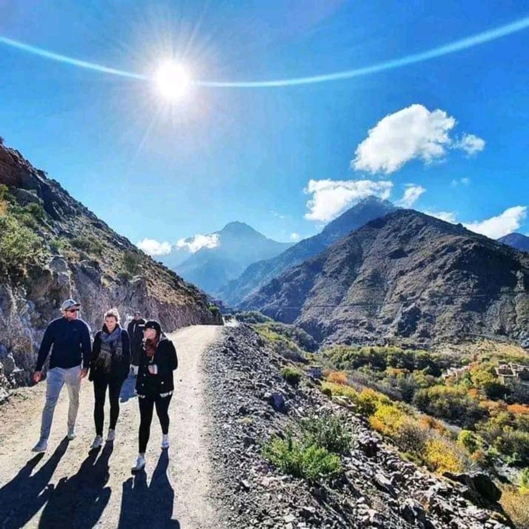 Marrakech : cascades d'Imlil, montagnes de l'Atlas, guide et déjeuner - trekking