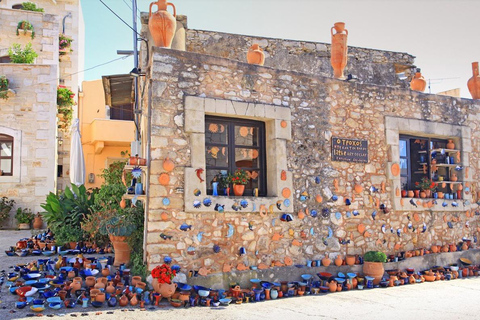 Rethymno : Excursion d&#039;une demi-journée à la grotte de Melidoni et au monastère d&#039;ArkadiDe Panormo, Lavris, Scaleta Stavromenos et Sfakaki