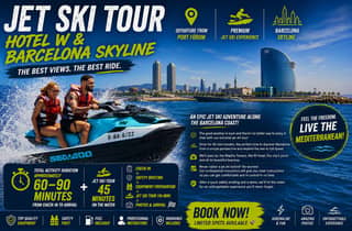 Barcelona: Jetski-Tour ohne Führerschein Hotel W – inklusive Foto