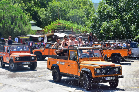 Fethiye: Defender Jeep Safari, Mud Bath, Canyon & Waterfalls