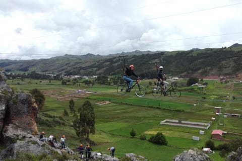 ||Skybike, climbing and rappelling in Cachimayo from Cusco||