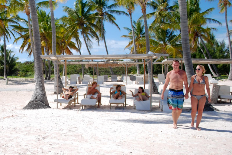 Juanillo VIP Beach Club and Hoyo Azul Catamaran Cruise