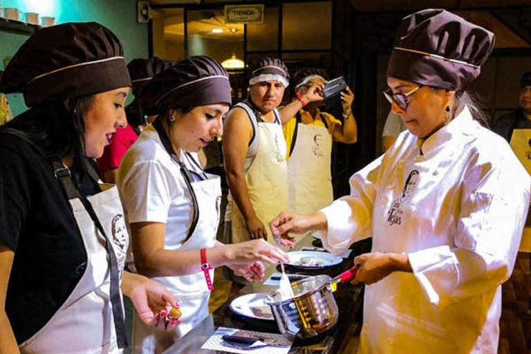 Peruvian cooking demonstration at La Caravedo farm