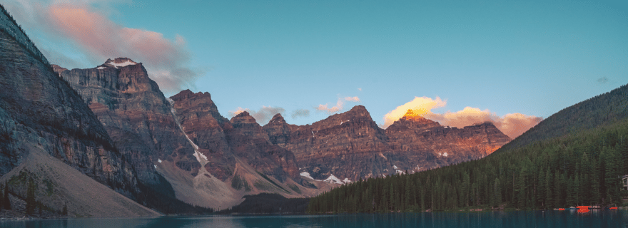 Calgary : lever du soleil sur le lac Moraine, lac Louise et safari animalier