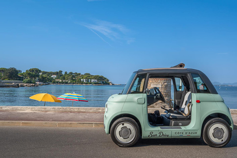Antibes: Tour in a 100% electric Fiat Topolino 1-hour Discovery Tour in a Fiat Topolino