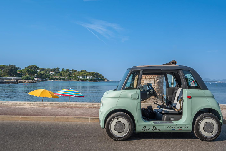 Antibes: Tour in a 100% electric Fiat Topolino 1-hour Discovery Tour in a Fiat Topolino
