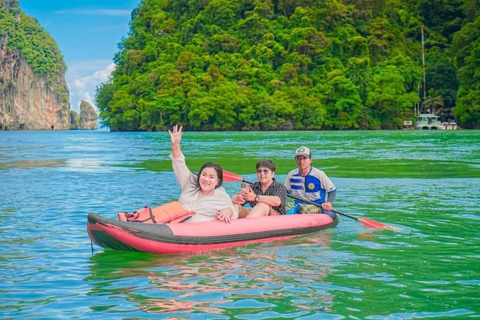 Phuket - James Bond-ön James Bond Island 7 punkter &amp; 6 öar med kanotpaddlingPhuket: James Bond Island Speedboat Tour med kanotpaddling