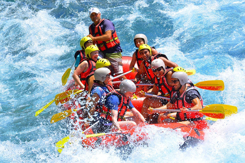 Antalya : Combo Rafting étonnant avec Zipline, 4X4 Quad, Jeep5 en 1 Raft+Buggy ou Quad+Zipline+Jeep+Trekking