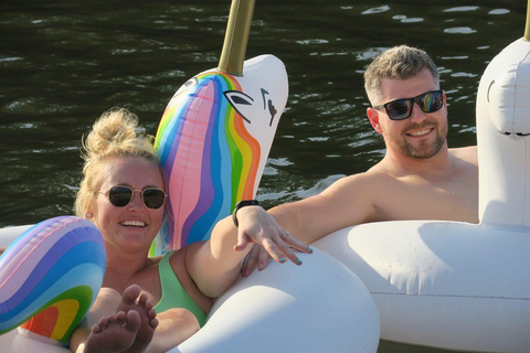 Party Pontoon Boat w/ Captain, Private up to 12ppl 6 Hours Boat Rental For 12 People