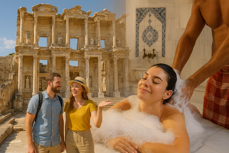 Ephesus & Turkish Bath Tour + Free Experience Museum Visit ONLY FOR ENLISH GUIDE