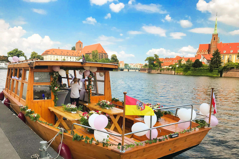 Riviercruise op de Oder en wandeltour door WroclawTour in Engels, Spaans, Duits, Russisch, Pools