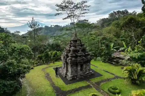 Yogyakarta : Templo de Selogriyo Arroz de Java Terraces
