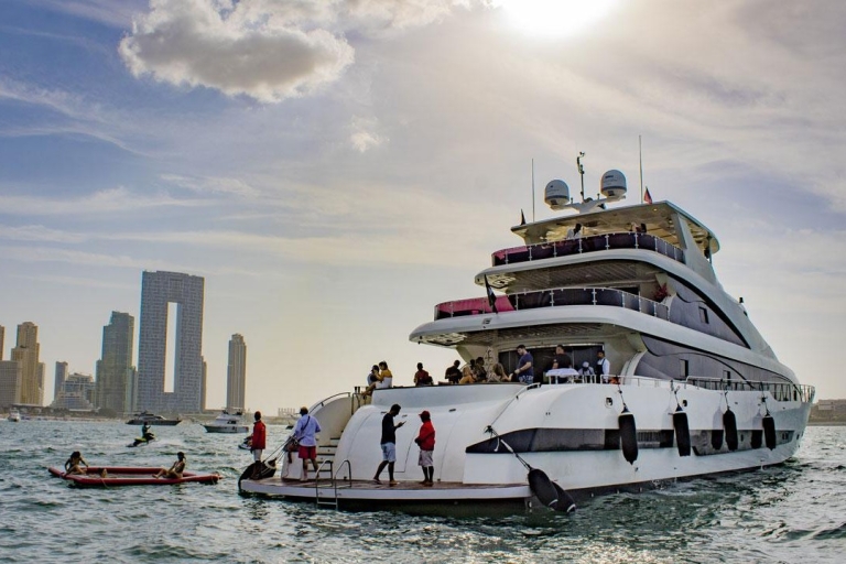 Dubai: Superyacht Hafenrundfahrt mit Buffet-MahlzeitKreuzfahrt bei Sonnenuntergang mit Abendessen