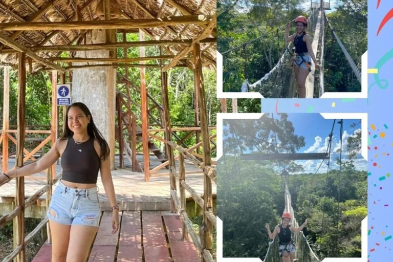 Tours del día Puentes Colgantes, Tirolesa en Iquitos Perú.