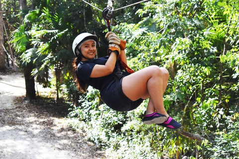 Cancun: Thrilling ATV Adventure, Ziplines and Cenote swim Shared ATV from Playa del Carmen