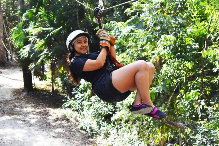 Cancun: Thrilling ATV Adventure, Ziplines and Cenote swim Shared ATV from Playa del Carmen