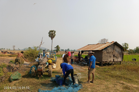 Heldag: Original bambutåg, Wat Banan, Phnom Sampov