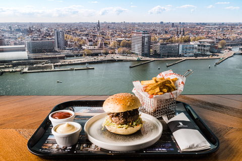 Amsterdã: Ingresso para o mirante A&#039;DAM com hambúrguerAmsterdã: Ingresso para o mirante A&#039;DAM com hambúrguer e batatas fritas