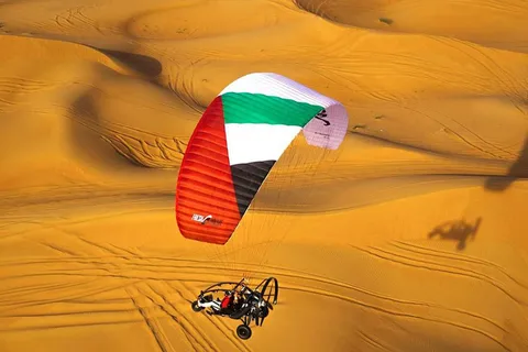 Dubai: Ervaring met paramotorvliegen