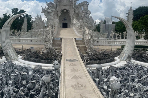 Chiang Rai Red Temple & Golden Triangle Boat Trip Free Lunch Hotel Pickup and Drop-Off (Within Pickup Area)