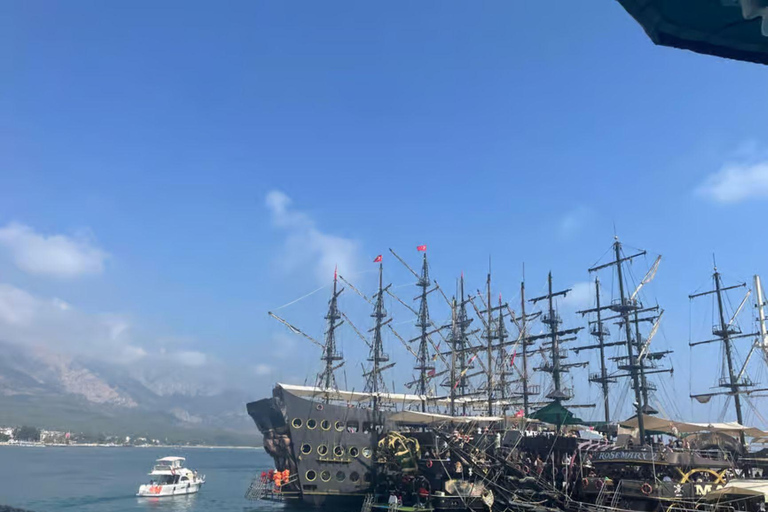 Alanya: Pirate Boat Tour with Swimming Stops & Caves PİRATE BOAT NO TRANSFER